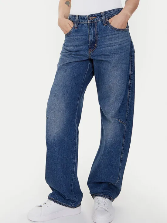 Levi's® Jeansy Dad Barrel 0039A-0001 Niebieski Baggy Fit