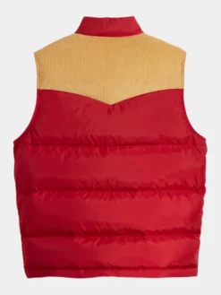 Levi's® Kamizelka Western Super Puffer A5634-0003 Czerwony Regular Fit