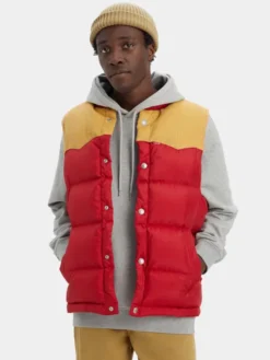 Levi's® Kamizelka Western Super Puffer A5634-0003 Czerwony Regular Fit