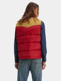 Levi's® Kamizelka Western Super Puffer A5634-0003 Czerwony Regular Fit