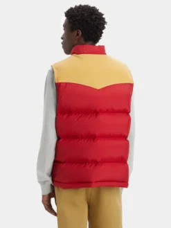 Levi's® Kamizelka Western Super Puffer A5634-0003 Czerwony Regular Fit