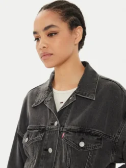 Levi's® Kurtka jeansowa 90's A1743-0000 Czarny Relaxed Fit