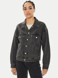 Levi's® Kurtka jeansowa 90's A1743-0000 Czarny Relaxed Fit