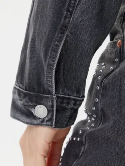 Levi's® Kurtka jeansowa 90s Trucker A9456-0003 Czarny Relaxed Fit