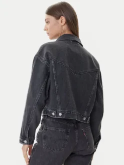 Levi's® Kurtka jeansowa 90s Trucker A9456-0003 Czarny Relaxed Fit