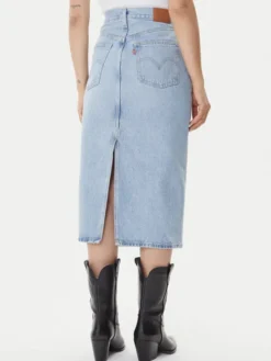 Levi's® Spódnica jeansowa 001VH-0001 Niebieski Regular Fit