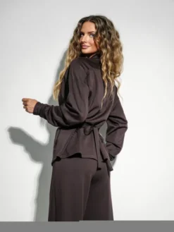 LilaLou Dres Coce Brązowy Regular Fit