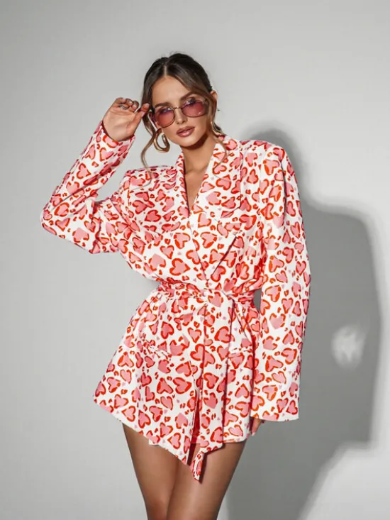 LilaLou Marynarka About You Kolorowy Oversize