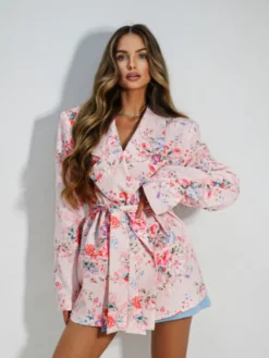 LilaLou Marynarka About You Kolorowy Oversize