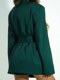 LilaLou Marynarka About You Zielony Oversize