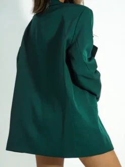 LilaLou Marynarka About You Zielony Oversize
