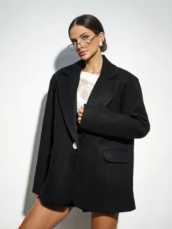 LilaLou Marynarka Nesto Czarny Oversize