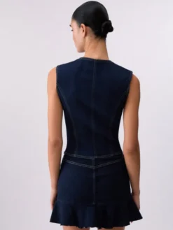 Liu Jo Kamizelka UA6345D492577000 Błękitny Slim Fit
