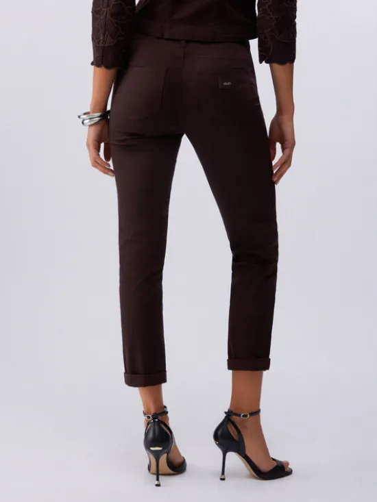 Liu Jo Spodnie materiałowe WA6255T373A91109 Brązowy Regular Fit