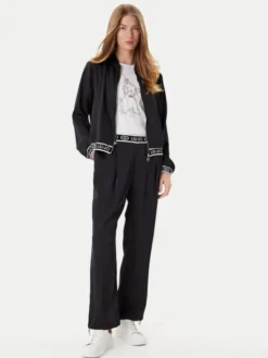 Liu Jo Sport Spodnie materiałowe TF5192 T004A Czarny Regular Fit