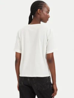Liu Jo Sport T-Shirt TA6284 JS923 Kremowy Regular Fit