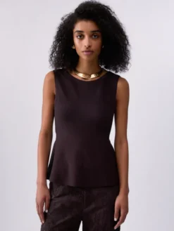 Liu Jo Top WA6468MS55N91109 Brązowy Regular Fit