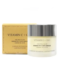 London Botanical Laboratories Krem Dzienny Pro-Glow Witamina C + CBD Krem na dzień