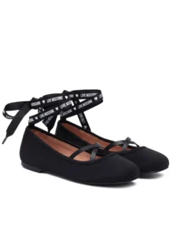 LOVE MOSCHINO Baleriny JA11141G1PIM0000 Czarny