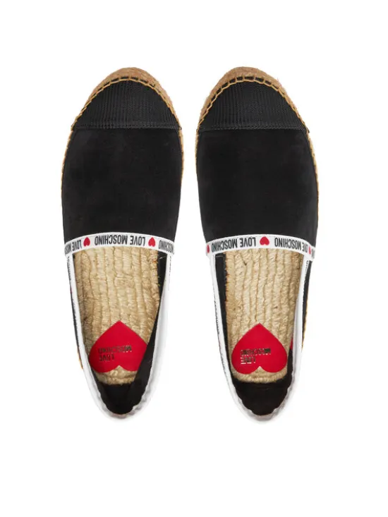 LOVE MOSCHINO Espadryle JA10553G0IIG0000 Czarny