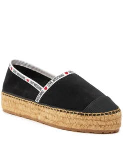 LOVE MOSCHINO Espadryle JA10553G0IIG0000 Czarny