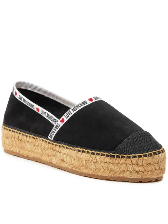 LOVE MOSCHINO Espadryle JA10553G0IIG0000 Czarny