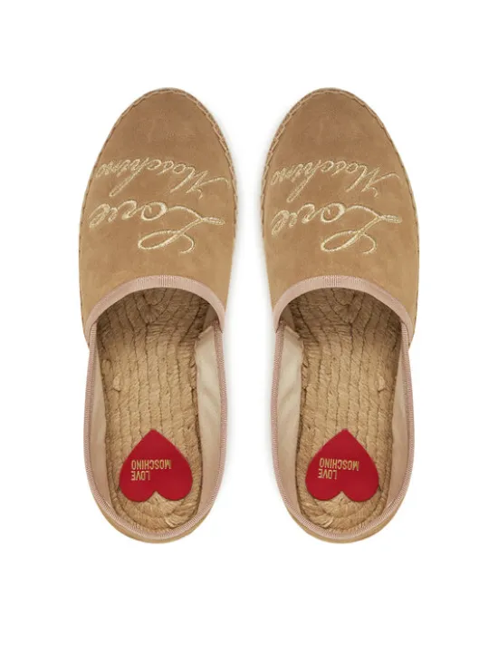 LOVE MOSCHINO Espadryle JA10272G0MIG0104 Beżowy