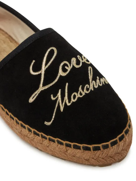LOVE MOSCHINO Espadryle JA10272G0MIG0000 Czarny