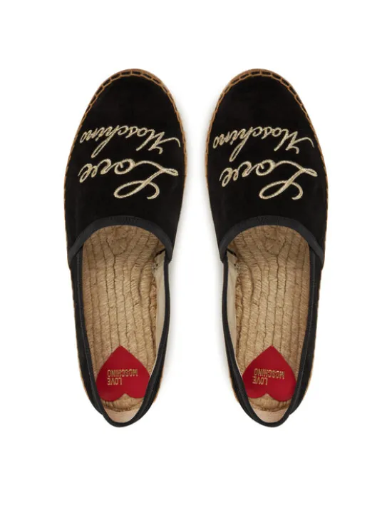 LOVE MOSCHINO Espadryle JA10272G0MIG0000 Czarny