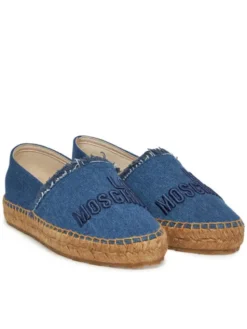 LOVE MOSCHINO Espadryle JA10262G0MJO5700 Niebieski