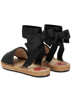 LOVE MOSCHINO Espadryle JA16222G0OJR100A Czarny