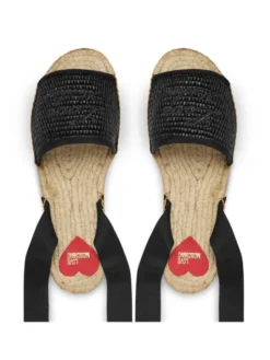 LOVE MOSCHINO Espadryle JA16222G0OJR100A Czarny