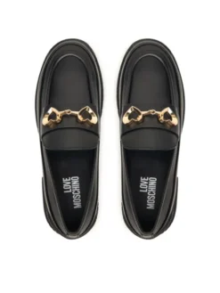 LOVE MOSCHINO Loafersy JA10023G1PIA0000 Czarny