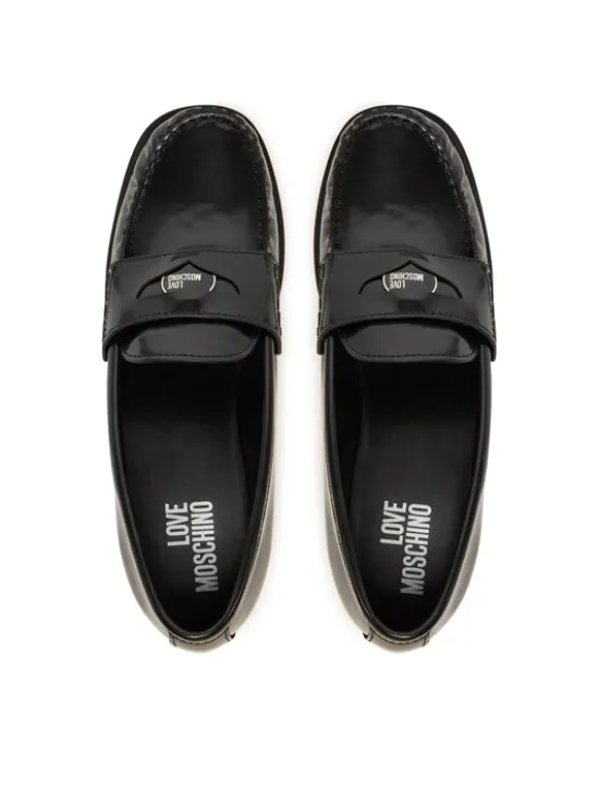 LOVE MOSCHINO Mokasyny JA10222G1NJD000A40 Czarny