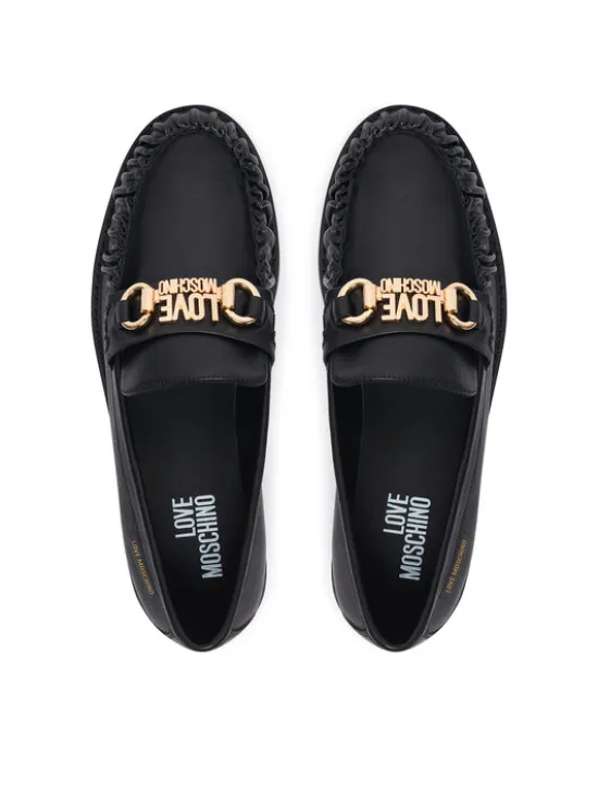 LOVE MOSCHINO Mokasyny JA10063G1PIA0000 Czarny