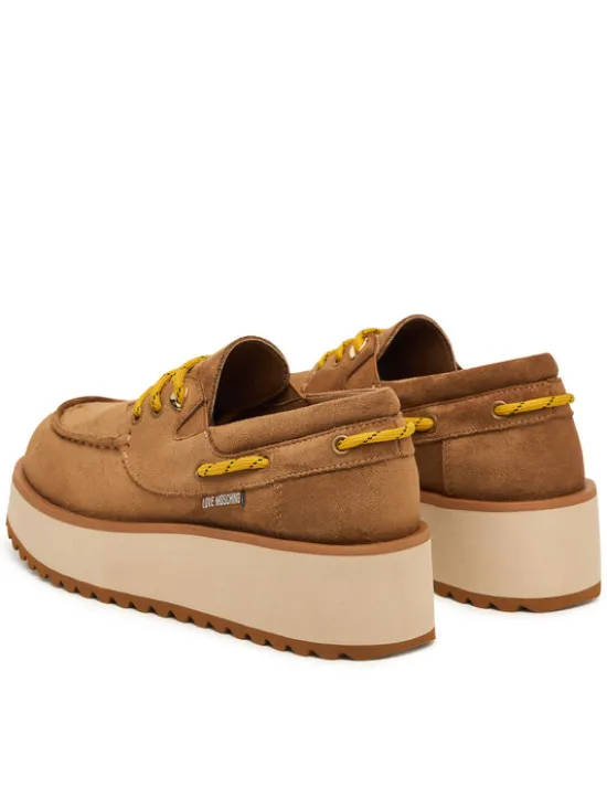 LOVE MOSCHINO Półbuty JA10036I1PJAW210 Brązowy