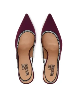 LOVE MOSCHINO Szpilki JA10429G1PIM0552 Bordowy