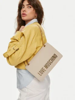 LOVE MOSCHINO Torebka JC4192PP1LKD0110 Kremowy
