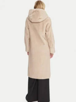 Luisa Spagnoli Futro Savelli 542439 Beżowy Loose Fit