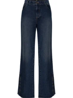 Magda Matyja Jeansy MONTANA FLARE JEANS Niebieski Flared Leg