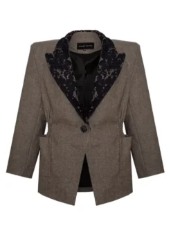 Magda Matyja Marynarka MARGOT BLAZER Brązowy Oversize