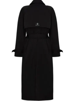 Magda Matyja Trencz KIM COAT BLACK Czarny Long Fit