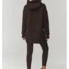 Makadamia Dres A12 Brązowy Regular Fit