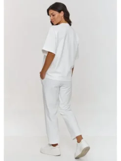 Makadamia Dres m865 Écru Relaxed Fit