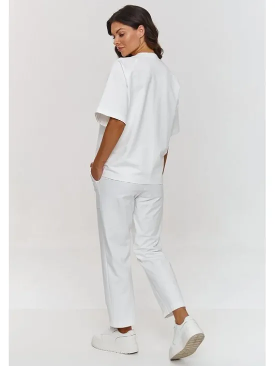 Makadamia Dres m865 Écru Relaxed Fit