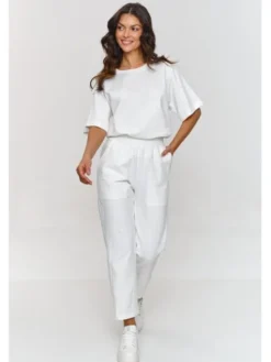 Makadamia Dres m865 Écru Relaxed Fit