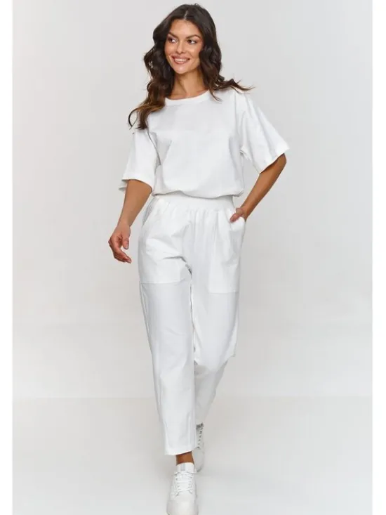 Makadamia Dres m865 Écru Relaxed Fit