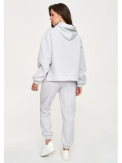 Makadamia Dres M948 Szary Loose Fit