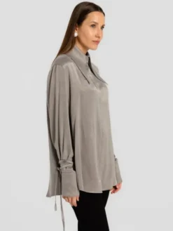 MANDRAGORA Koszula Vena Szary Standard Fit