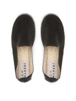 Manebi Espadryle Flat Espadrilles K 1.0 C0 Czarny